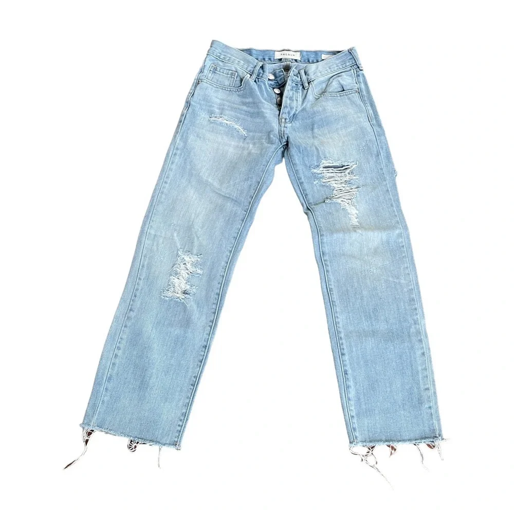 Pacsun‎ Boyfriend Distress Button Fly Jeans Size: 23